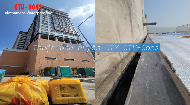 Công tác chuẩn bị vật liệu thi công chống thấm khách sạn tại Huế