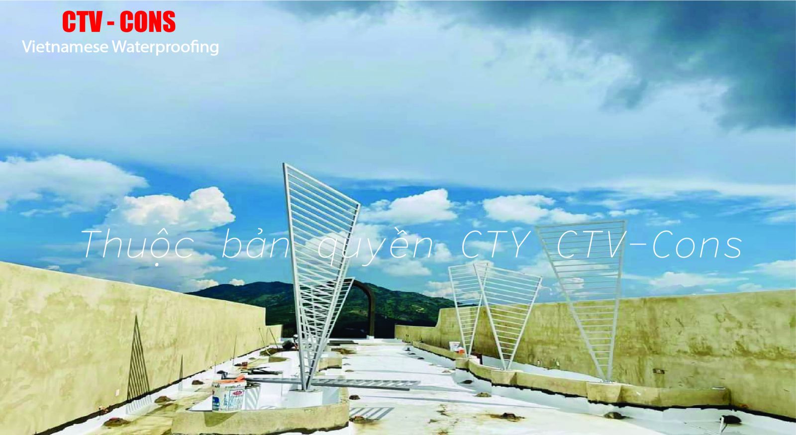Thi công lớp chống thấm Polyurethan gốc nước ctv cons