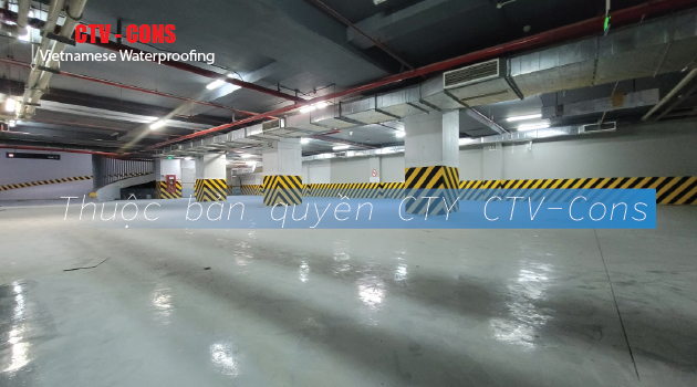 Hình ảnh thi công epoxy được chụp tại hiện trường công trình